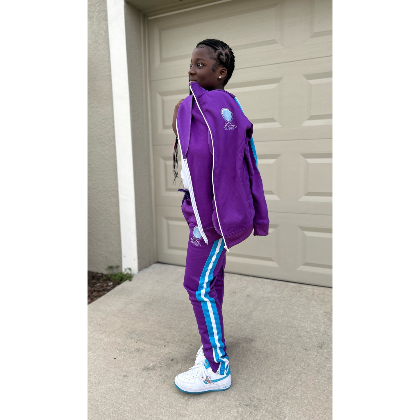 LNL Purple & Teal Sweatsuit