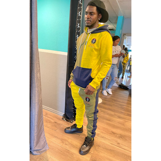 LNL Yellow & Blue Sweatsuit