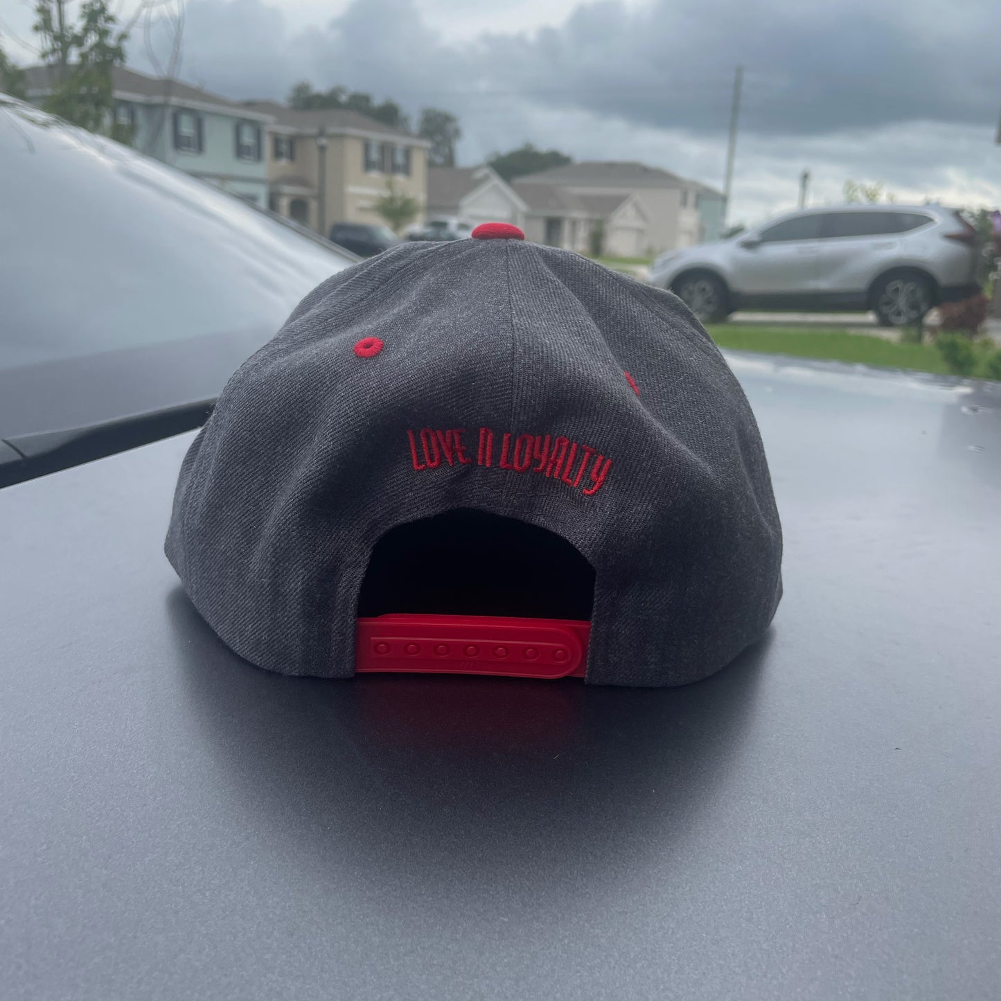 Grey/Red SnapBack