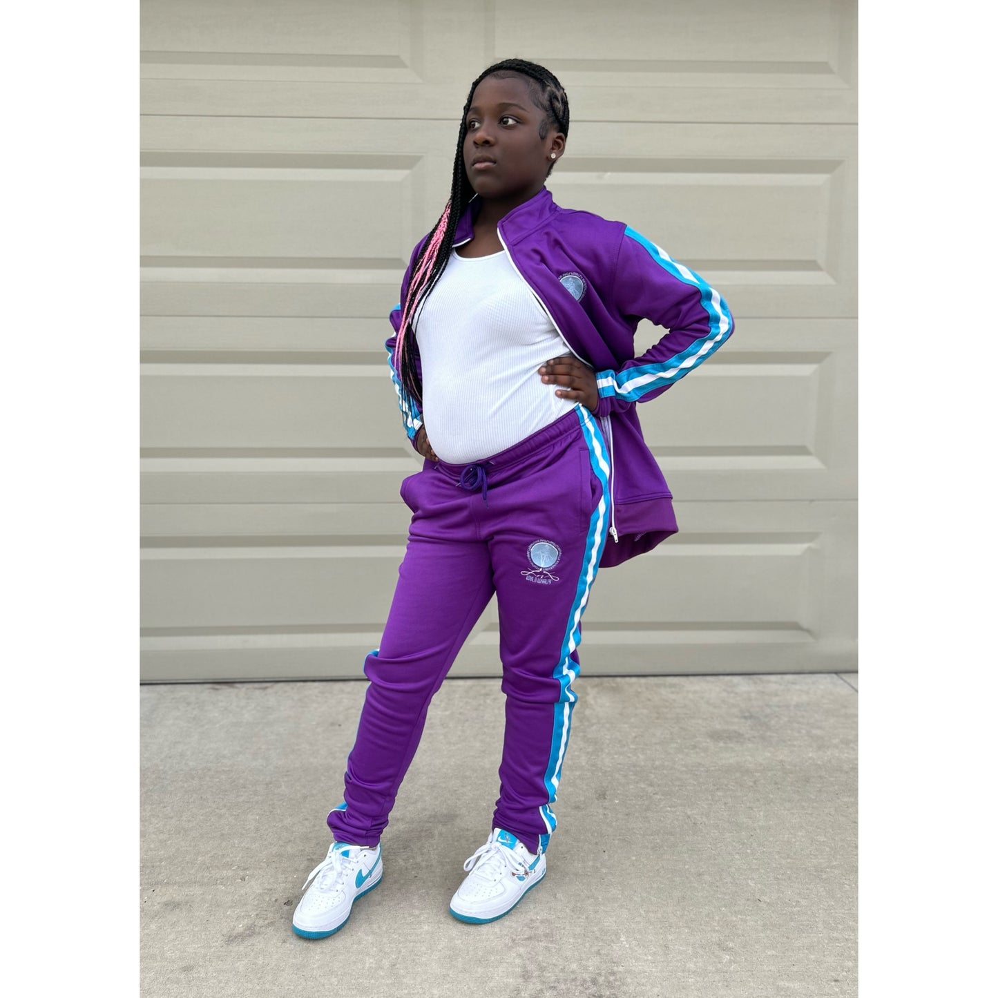 LNL Purple & Teal Sweatsuit